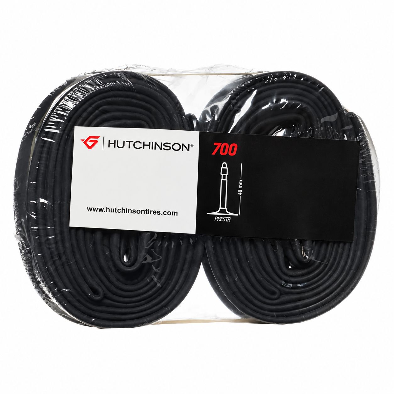 Pack de 2 chambres à air Hutchinson Standard 700 x 37/50 – Presta 48 mm