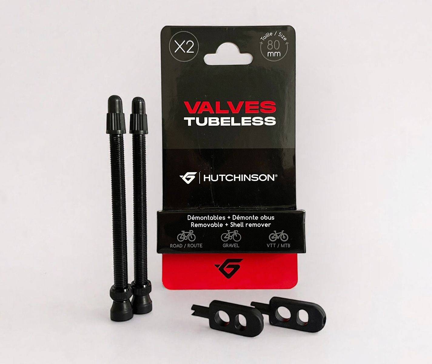 Pneu VTT Hutchinson TaValves Tubeless Hutchinson Presta – Aluminium – Pack de 2
