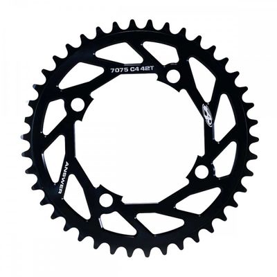 Couronne ANSWER Typhoon 104 mm – Noir – 44 dents