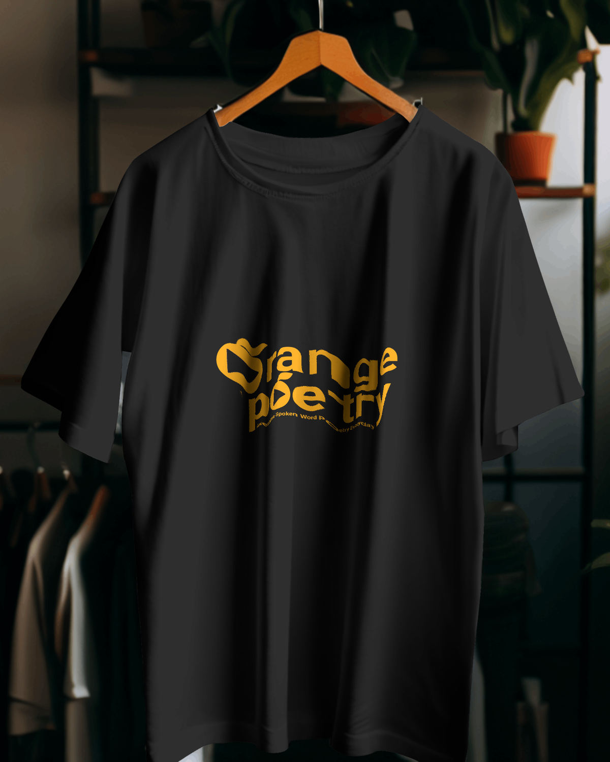 Orange Poetry Logo Tee