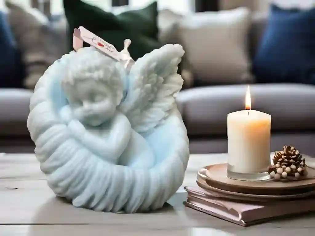 Angel Favor Candle – Organic Scented Soy Wax Keepsake for Special Events