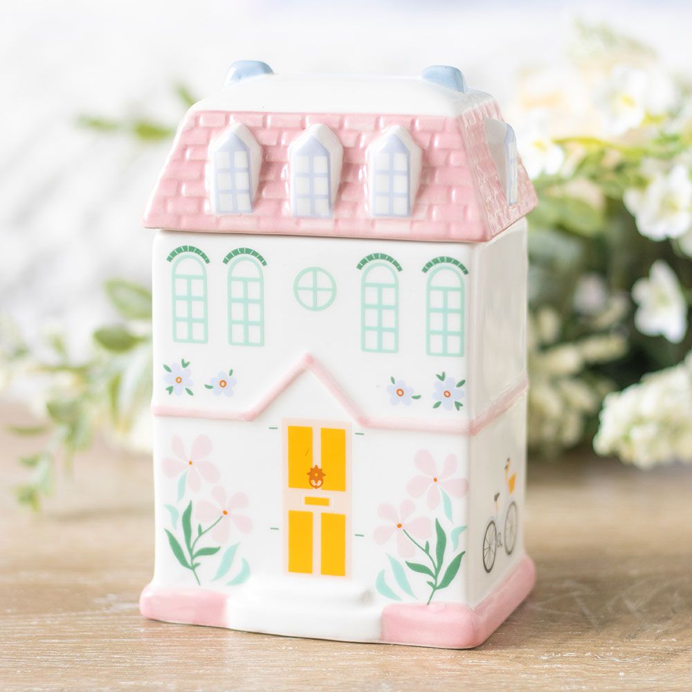 Pastel House Oil Burner & Wax Warmer – Mother's Day Ceramic Fragrance Gift