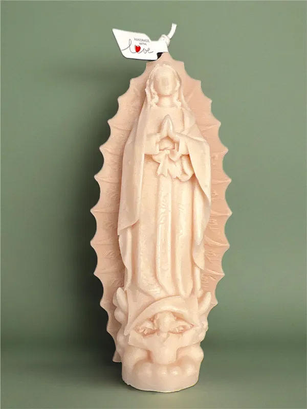 Virgen de Guadalupe Blessing Candle – Organic Soy Wax with Divine Scent