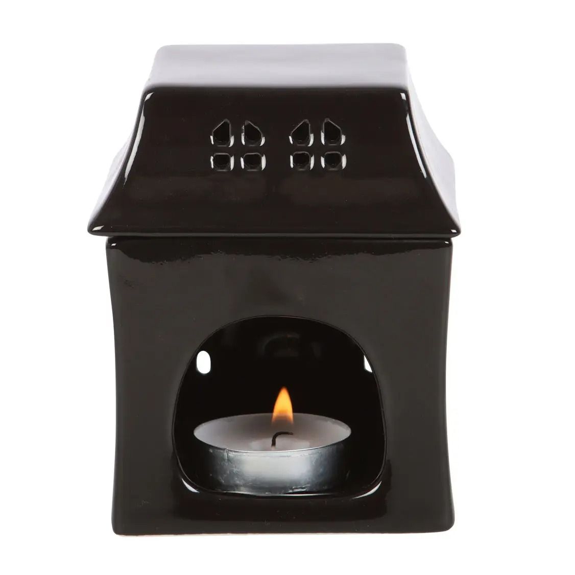 Gothic Black Haunted House Halloween Oil Burner