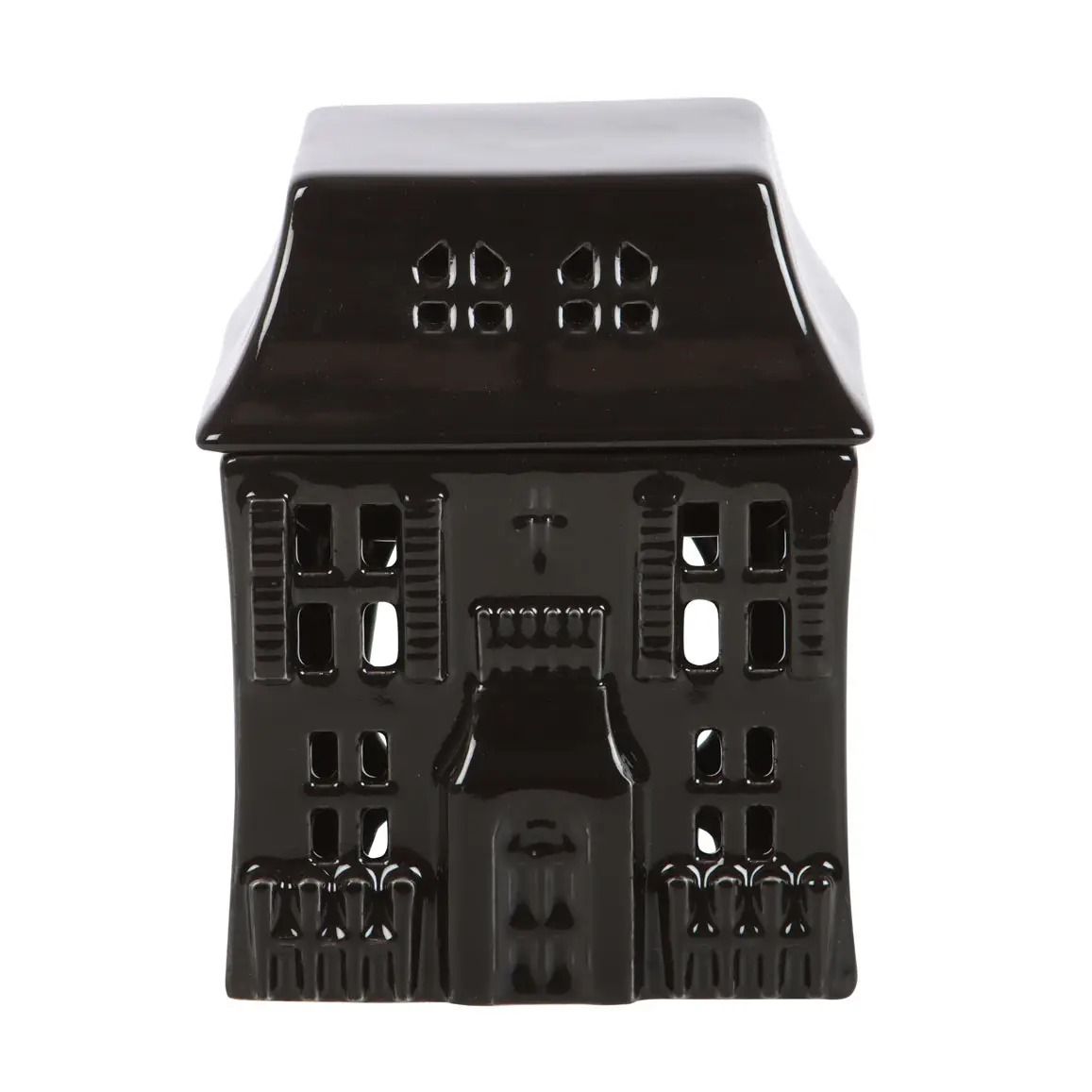 Gothic Black Haunted House Halloween Oil Burner