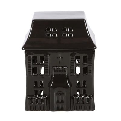 Gothic Black Haunted House Halloween Oil Burner