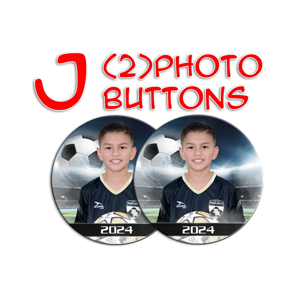J - (2) Photo Buttons