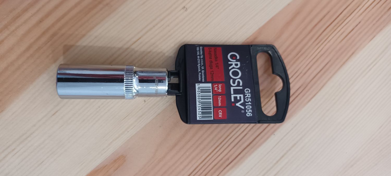 Nasadka 1/4&quot; 6-kątna długa 12mm