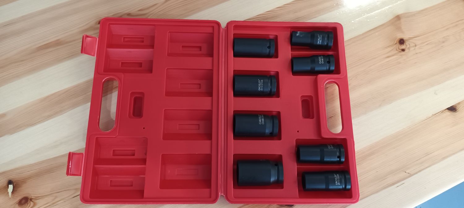 Zestaw 8 nasadek udarowych długich 3/4&quot; KUTE