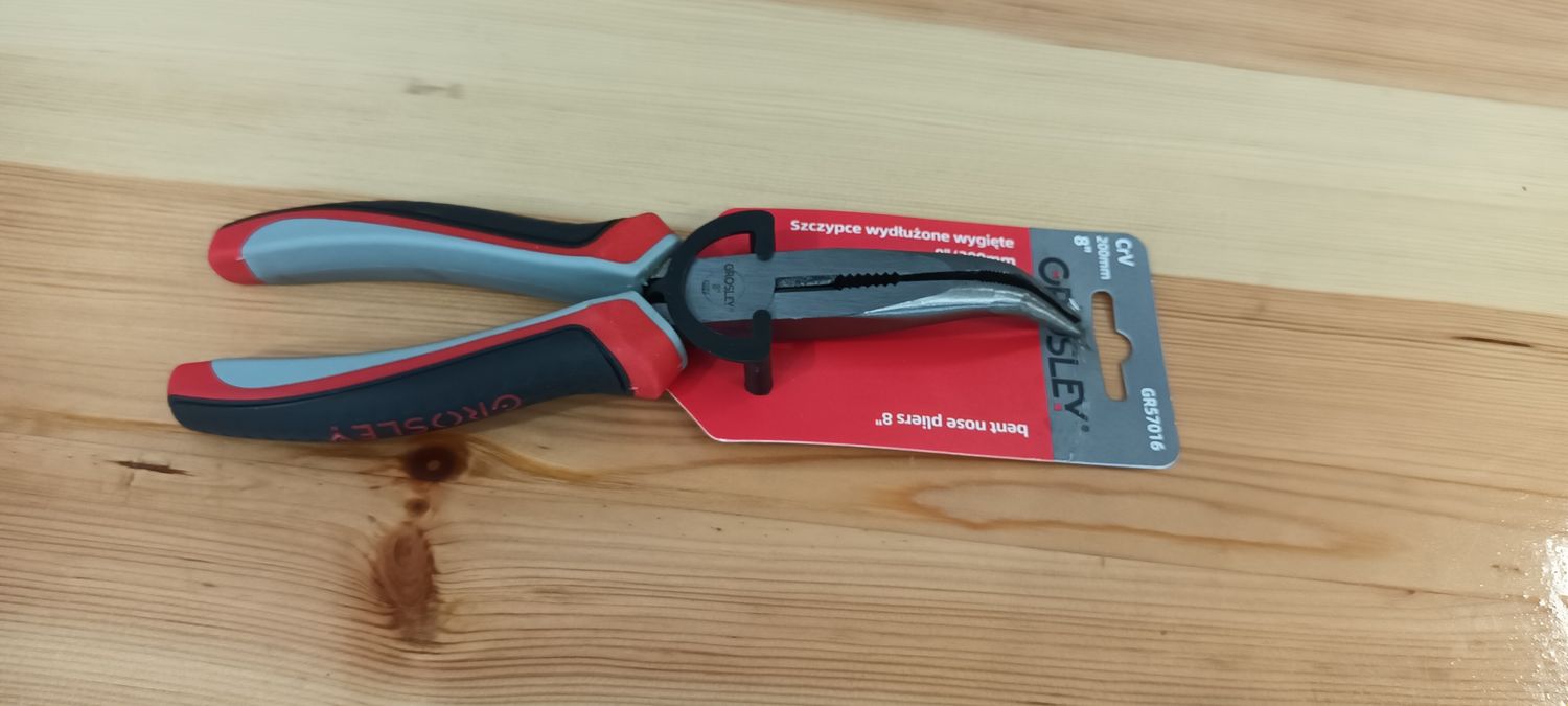 Szczypce wydłużone wygięte 8&quot;