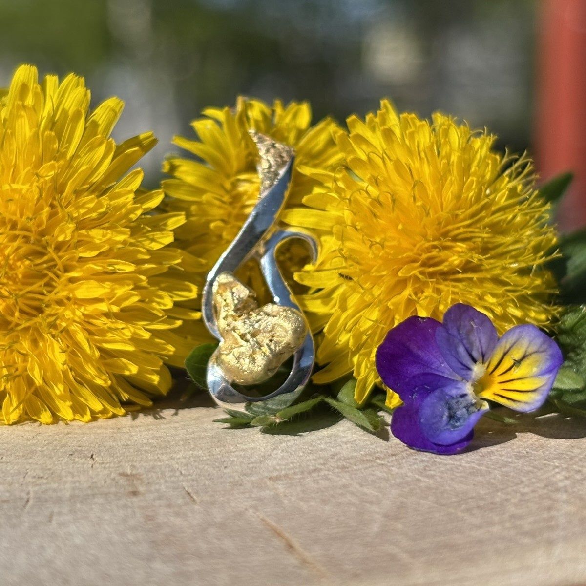 Sterling Silver Nugget Pendant - 3.6g