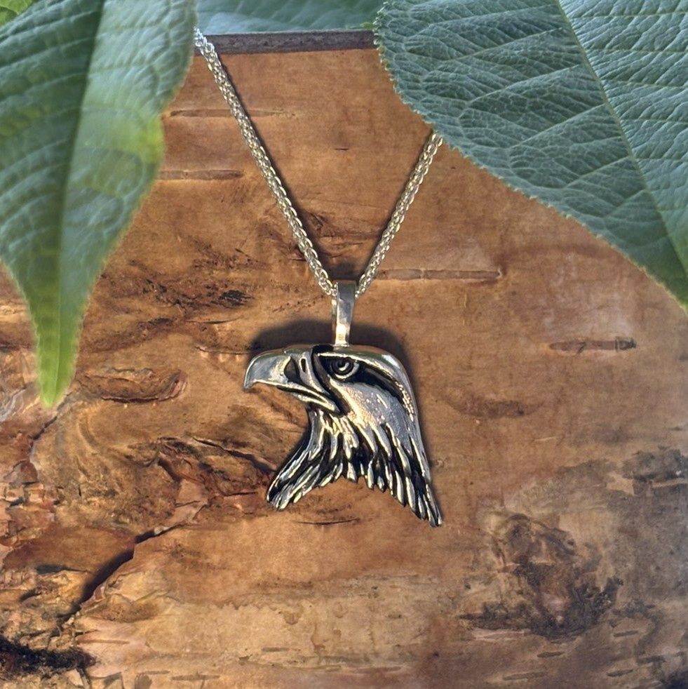 Sterling Silver Eagle Head