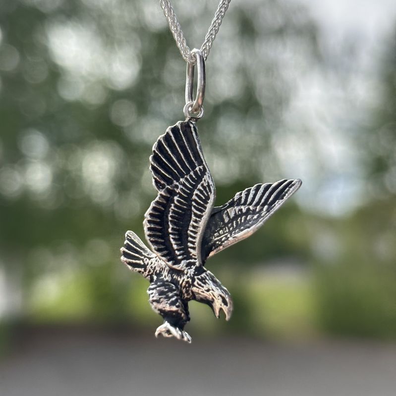 Sterling Silver Flying Eagle