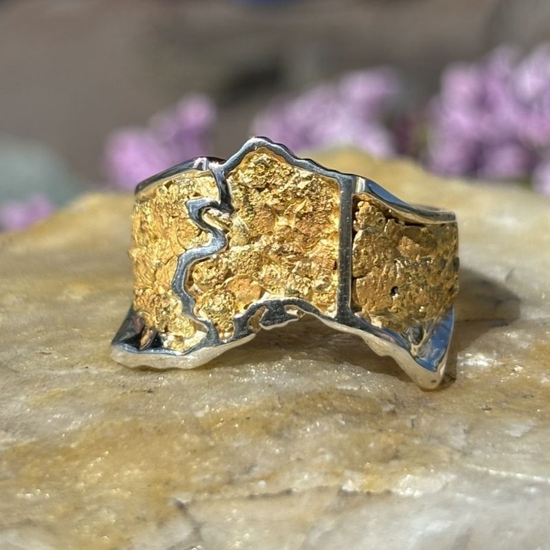 Sterling Silver Alaska with Nuggets  - 10.9g