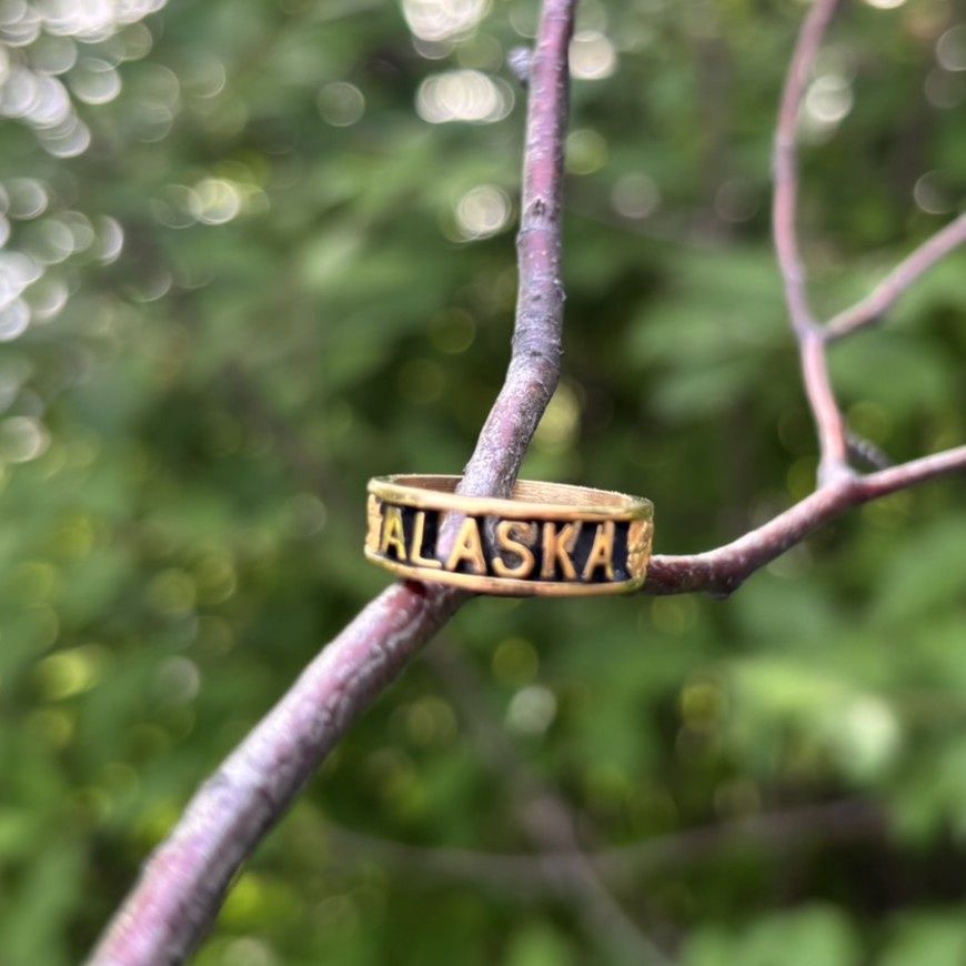 14K Gold “ALASKA” Nugget Band - 4,8g