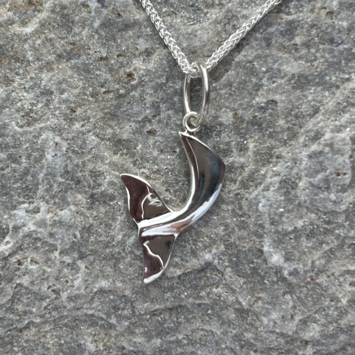 Sterling Silver Mini Whale-Tail