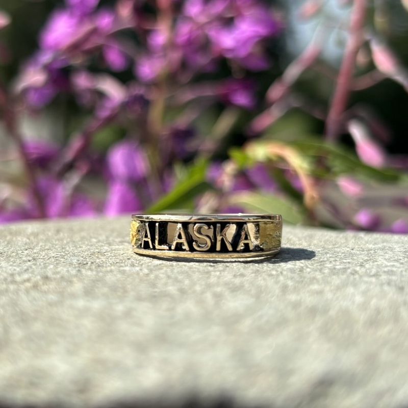 14K Gold “ALASKA” Nugget Band - 6mm
