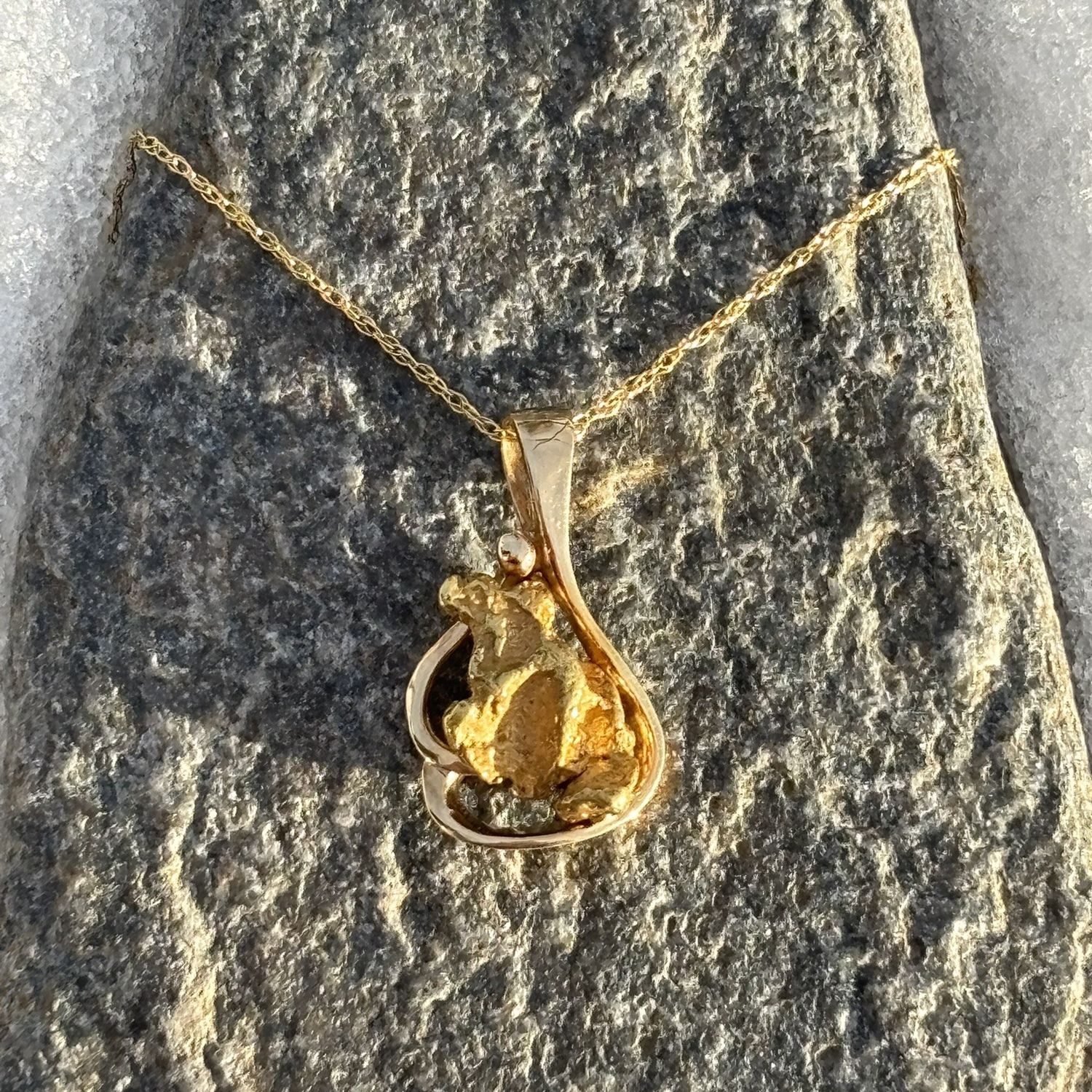 14K Nature’s Spirit Nugget Pendant