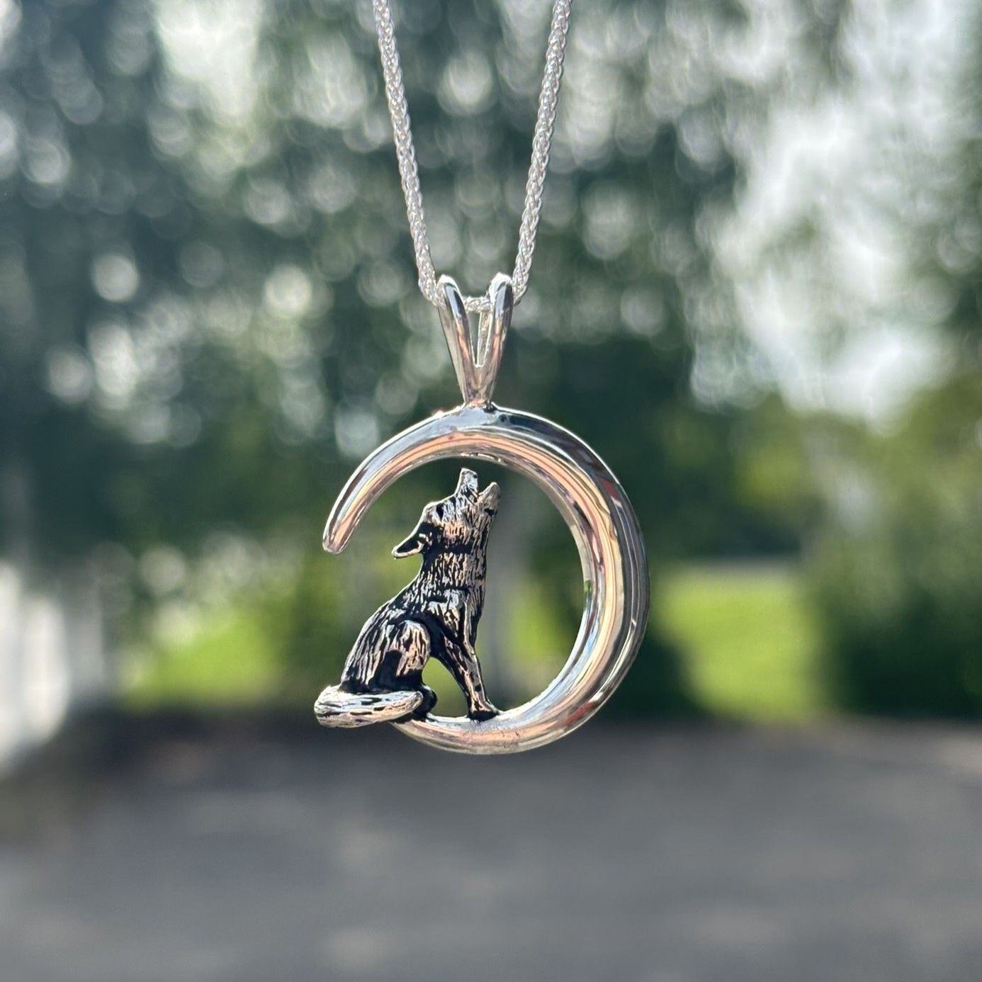 Sterling Silver Moon-Howl