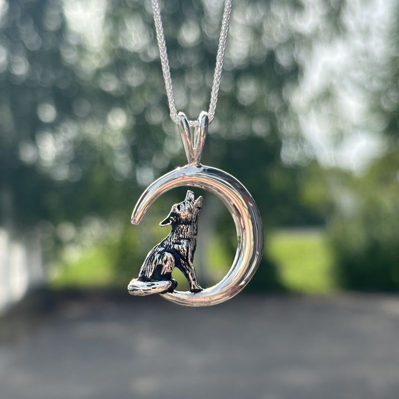 Sterling Silver Moon-Howl