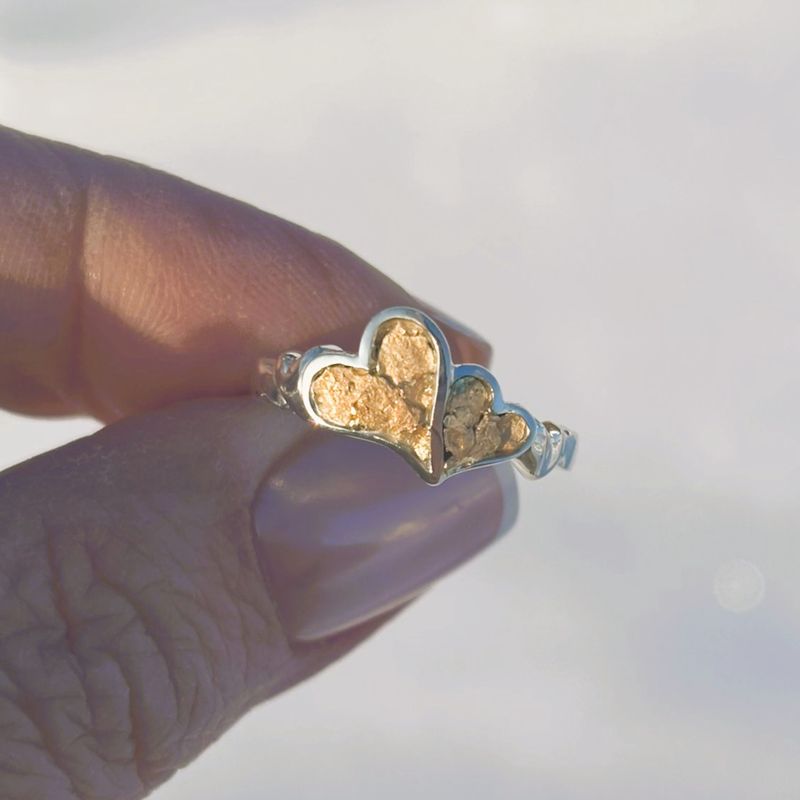 Sterling Silver Bonded Hearts