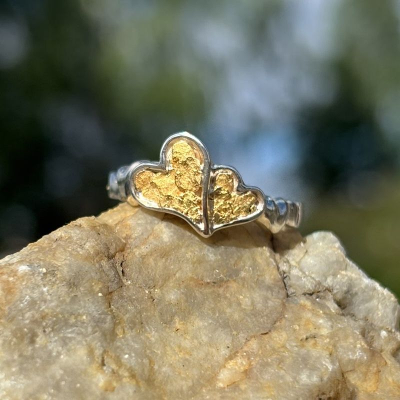 Sterling Silver Bonded Hearts