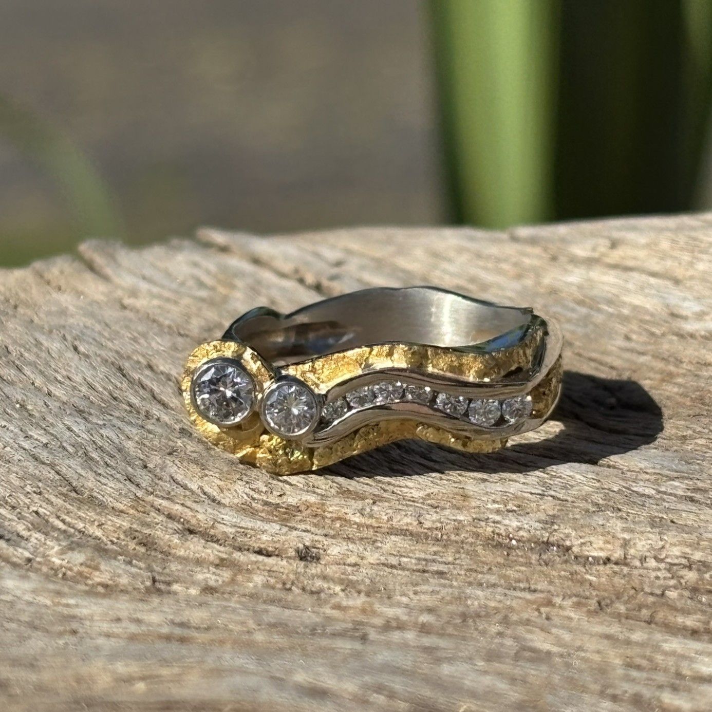 14k Cascade Ring