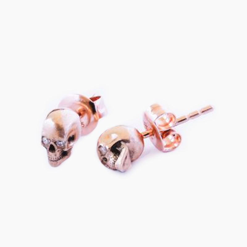 GOLDEN SKULL EARRING