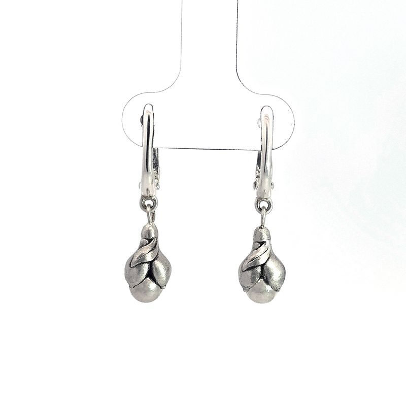 SILVER SNOWDROP EARRINGS