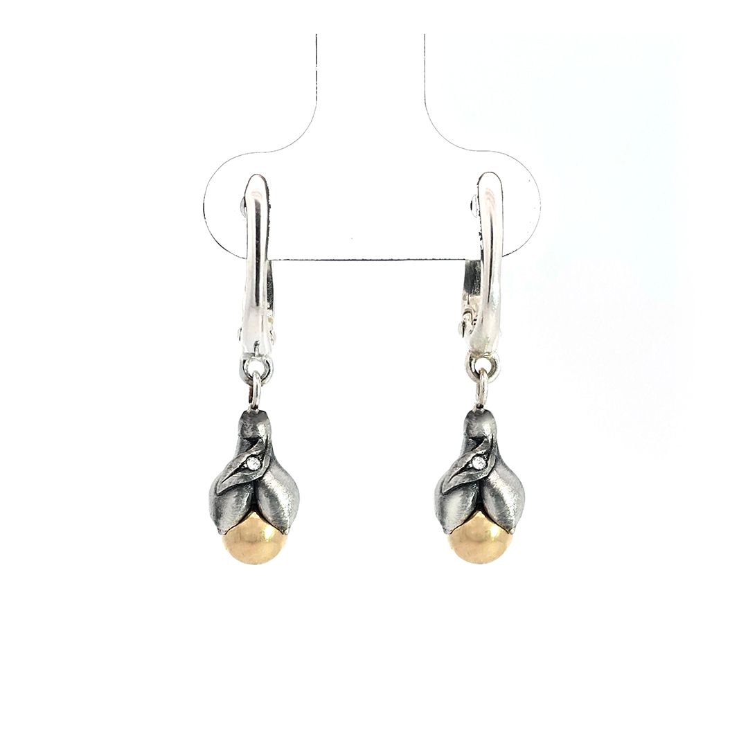 BICOLOR SNOWDROP EARRINGS