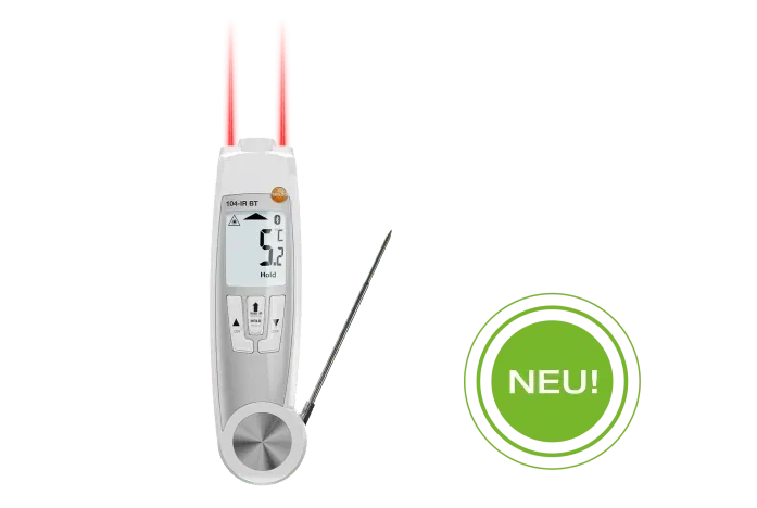 testo 104-IR BT - Infrarot-Einstech-Thermometer mit App-Anbindung   0560 1045 60