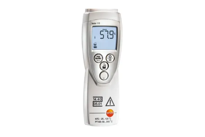 testo 112 hochgenaues Temperaturmessgerät - mit PTB Zulassung (keine Konformitätsbewertung, keine Eignung für amtliche Messungen oder für den eichpflichtigen Verkehr)   0560 1128