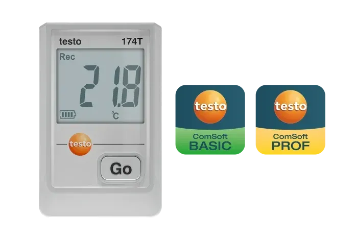 testo 174 T - Mini-Temperatur-Datenlogger mit USB-C und PC-Software   0572 1740 01