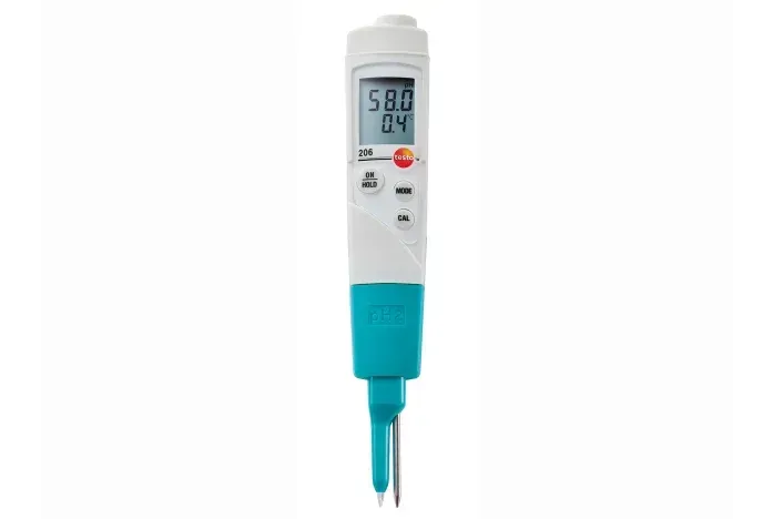 Starter-Set testo 206-pH2 - pH-/Temperatur-Messgerät für halbfeste Medien   0563 2066