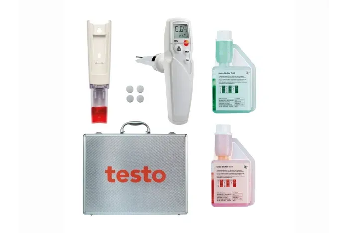 testo 205 Starter-Set - pH- /Temperatur-Messgerät für halbfeste Medien   0563 2052