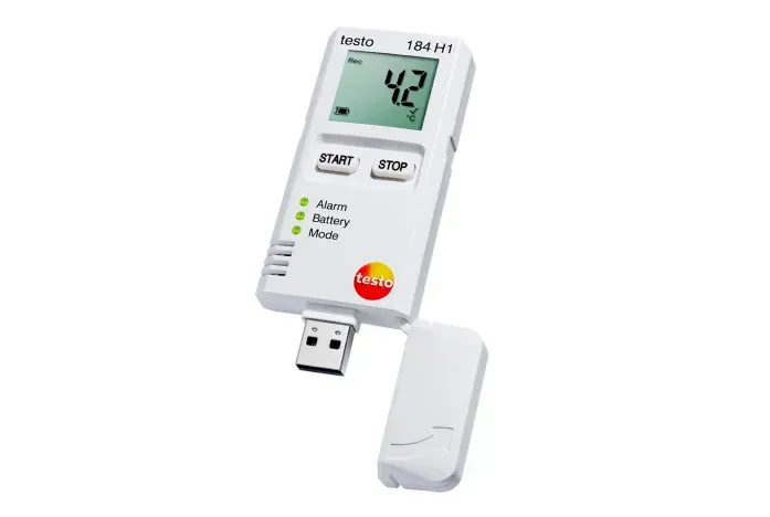 testo 184 H1 - Datenlogger Luftfeuchtigkeit und Temperatur für Transportüberwachung   0572 1845
