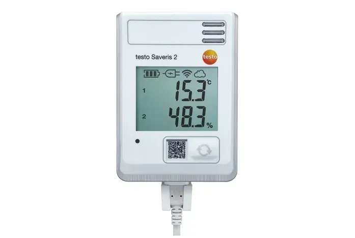 testo Saveris 2-H1 - Funk-Datenlogger mit Display und integriertem Temperatur- und Feuchtefühler   0572 2034