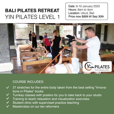 Bali Yin Pilates Level One Retreat 2023