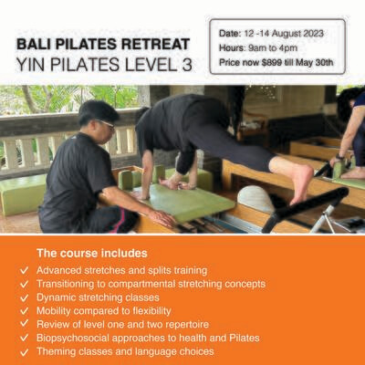 Bali Yin Pilates Level Three Retreat August 2023