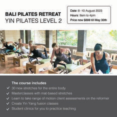 Bali Yin Pilates Level Two Retreat August 2023