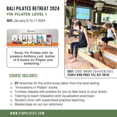 Bali Yin Pilates Level One Retreat Jan 2024