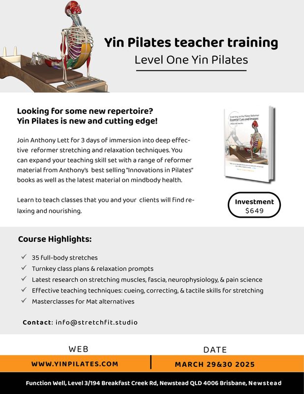 Yin Pilates Teacher Training