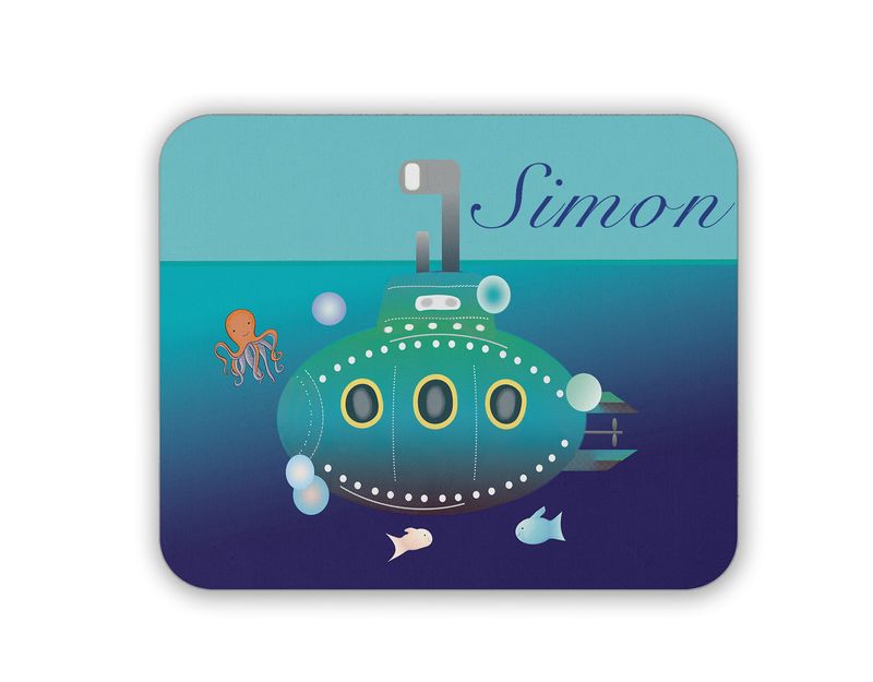 Personalisiertes Mauspad für Kinder *U-Boot*