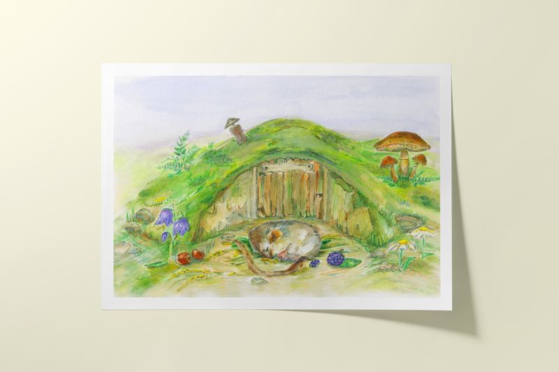 Personalisiertes Poster für Kinder  *Brombeermaus*