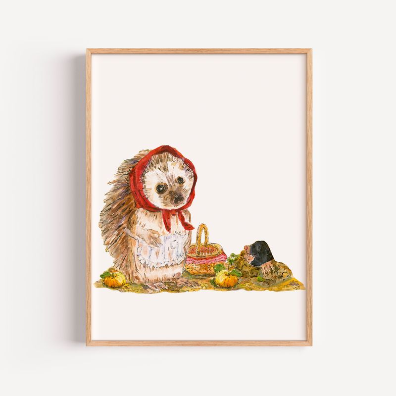 Poster für Kinder *Igel und Maulwurf*