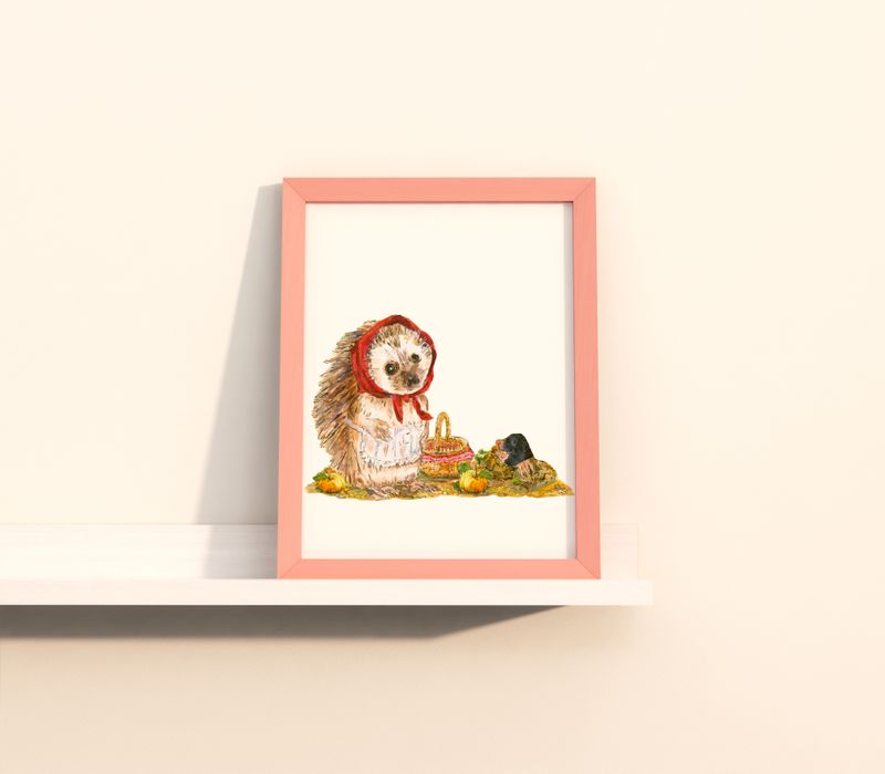Poster für Kinder *Igel und Maulwurf*