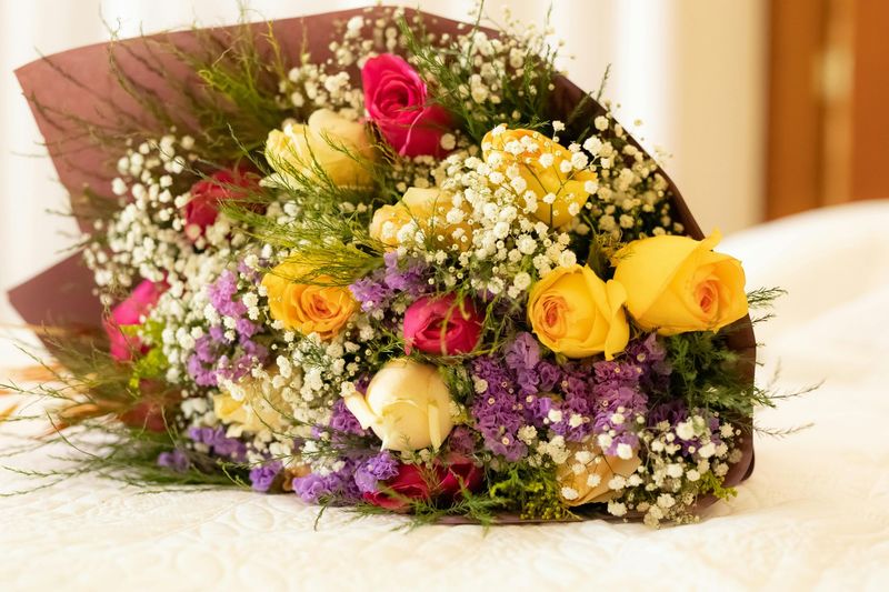 Roses and Baby's Bouquet