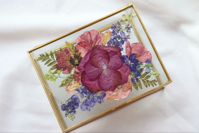 Pressed Floral Jewelry Box