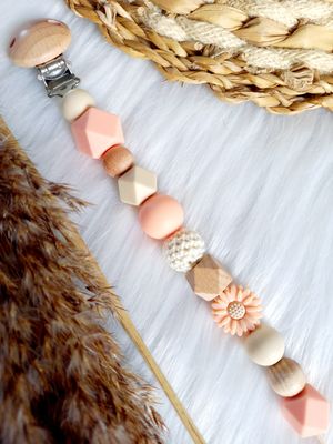 Speenkoord daisy peach