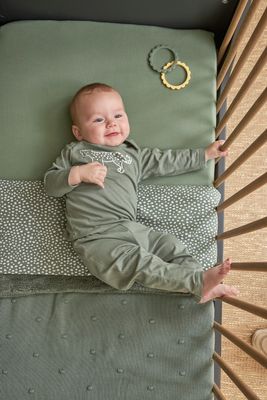 Meyco Baby babypyjama 2-pack Cheetah - Forest Green